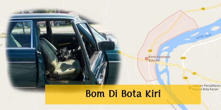 Bom Di Persimpangan Lampu Isyarat Bota Kiri