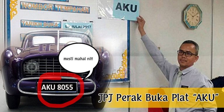 Tender Nombor Plat AKU Dibuka JPJ Perak