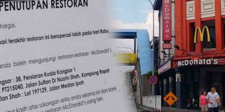 Restoran McDonald’s Pertama Di Negeri Perak