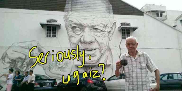 Disebalik Mural Orang Tua Di Oldtown White Coffee, Ipoh
