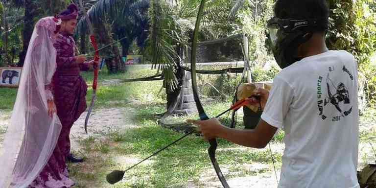 Taman Memanah Di Titi Gantung, Bota
