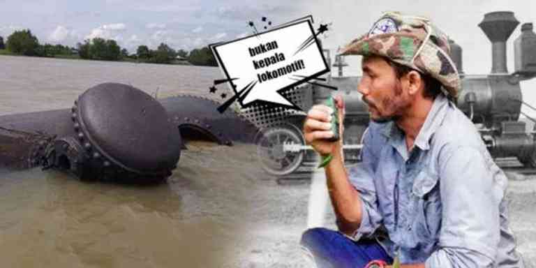 Enjin Wap Kapal Yang Tenggelam Dalam Sungai Perak Di Teluk Intan