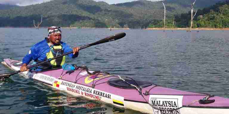 Kayak Solo Lawan Arus Sungai Perak 350.92 KM