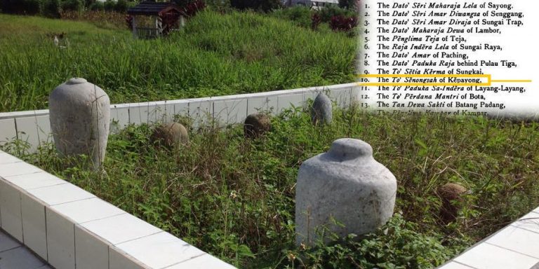 Toh Senongsa Seri Nara Wangsa Ke 9 Toh Itam Dewi Bin Panglima Kinta Ngah Gapor