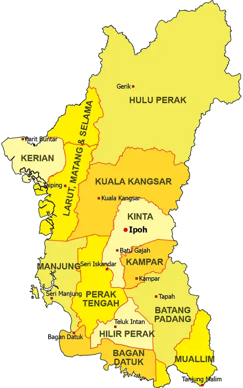 Senarai Daerah Di Perak
