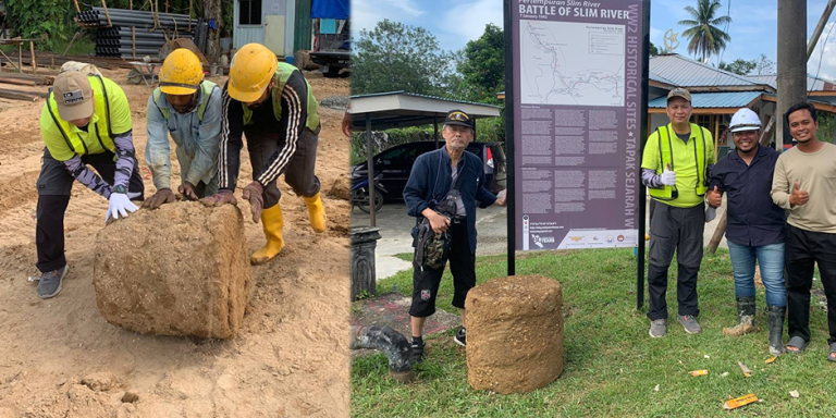 Batu Anti Kereta Kebal Era Perang Dunia Kedua Dijumpai Di Trolak