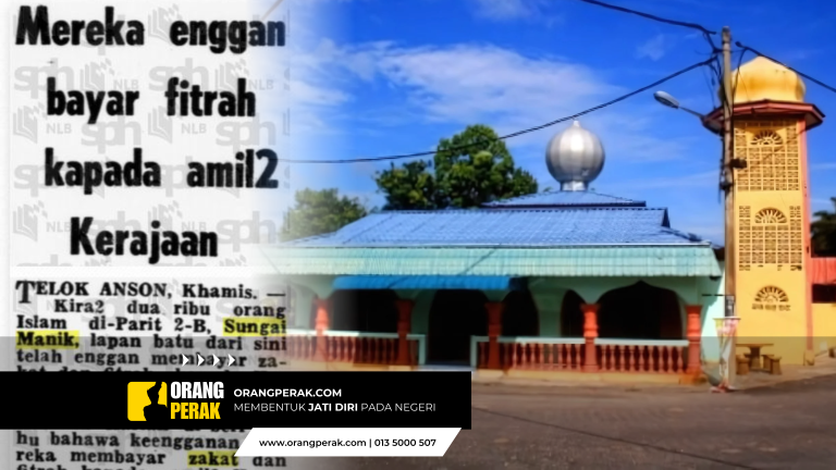 Peristiwa Pemboikotan Zakat Fitrah Di Parit 2B Sungai Manik Pada Tahun 1959