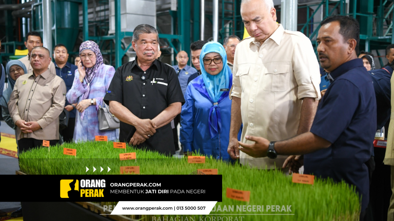 Sultan Perak Rasmi Pusat Benih Padi Sah PPN Perak, Pacu Perak Sebagai Hab Benih Berkualiti Negara