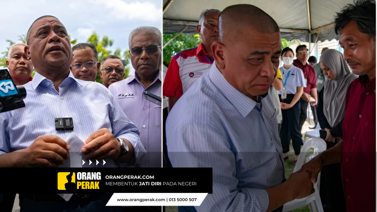 Menteri Besar Perak Menangis Ziarahi Waris Pelajar UPSI Yang Terkorban Dalam Nahas