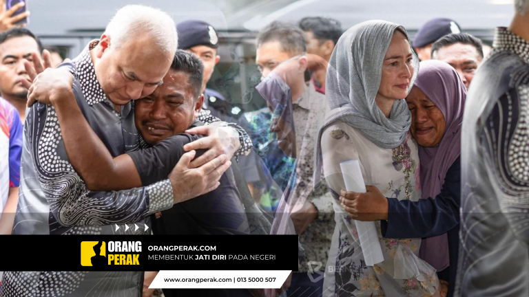 Sultan Nazrin Shah dan Raja Permaisuri Perak Santuni Waris Mangsa Kemalangan Pelajar UPSI