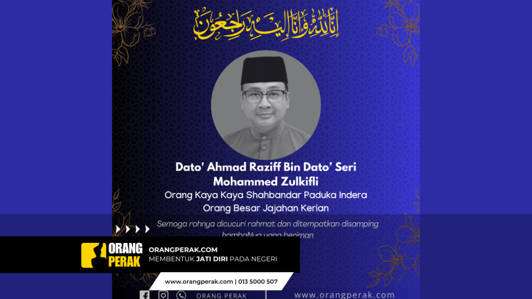 Orang Besar Jajahan Kerian Meninggal Dunia